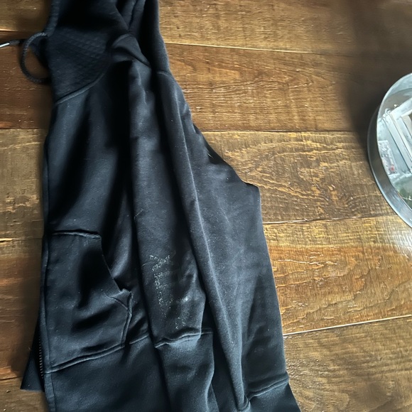 Black Zip-Up Fox Hoodie Medium - Picture 2 of 3